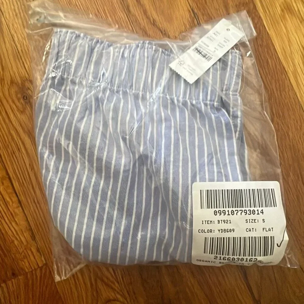 J. Crew Boxer short in garment-dyed Broken-in organic cotton oxford Stripe NWT s